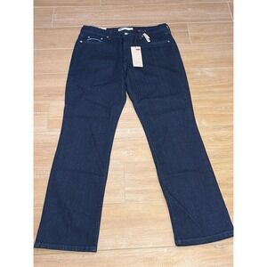 Levis 505 Straight Leg Jeans Womens 12S Dark Wash Mid Rise Denim 155050083